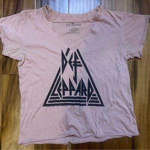 New American Eagle Def Leppard Vintage Style 80’s Rock Band Tee Small S